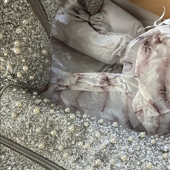 Jessica Simpson Sparkling Silver Heeled Boots - Picture 7 of 8